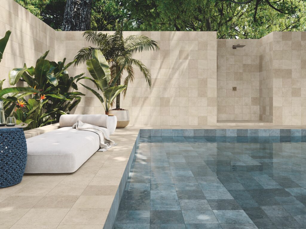 CRETA Sand 20x20 cm / CRETA Blue 20x20 cm